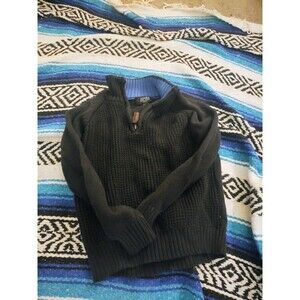 Jones New York Boys Black Knit Pullover Sweater Long Sleeve 5/6